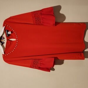 ❤️ KARL LAGERFELD FLOWY BEADED TOP, SMALL